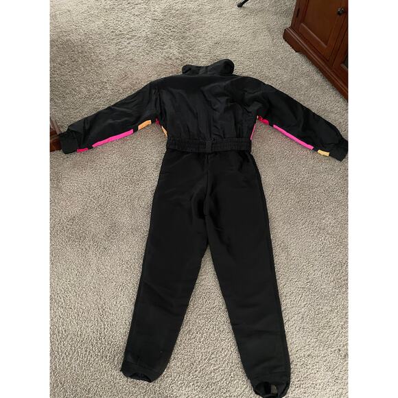 Vintage Slalom Skisuit Neon Blocks Black bottom Women’s size 10 - Picture 4 of 11